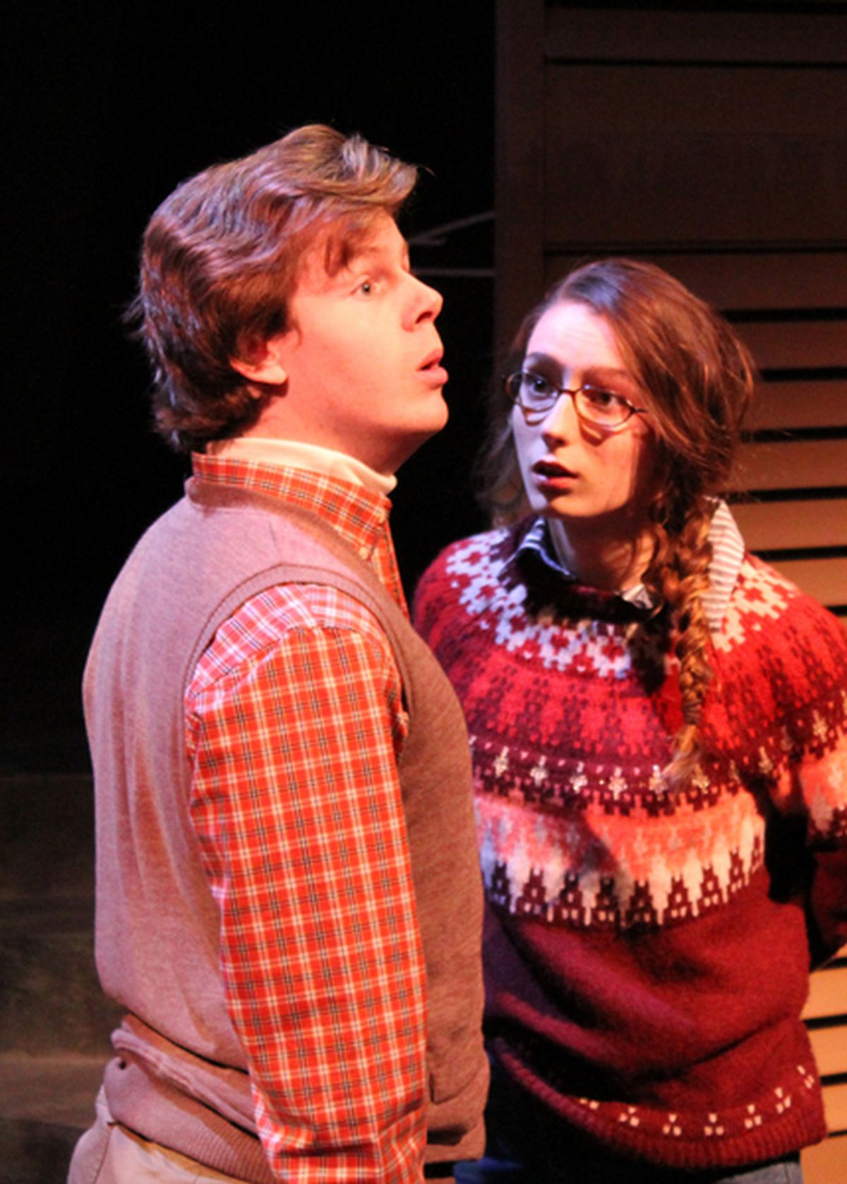 Christopher Diem as Charles Wallace and Alyssa Corella as Meg Murry at 