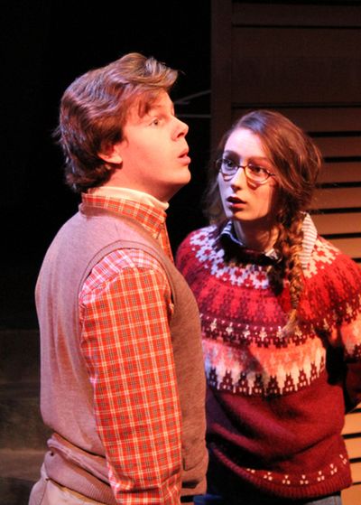 Christopher Diem as Charles Wallace and Alyssa Corella as Meg Murry Photo