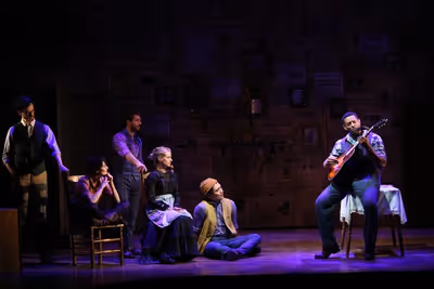 David Aron Damane and the cast  Photo