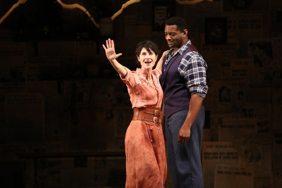 Beth Malone and David Aron Damane at 