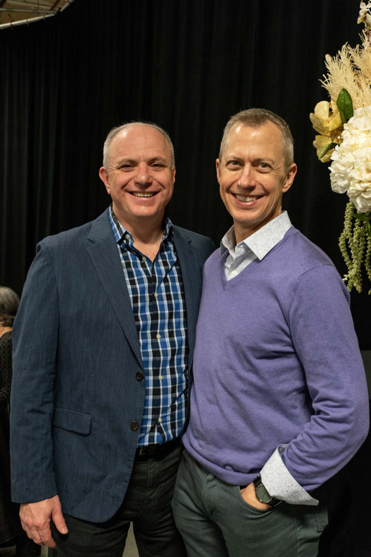 TheatreWorks Executive Director Phil Santora and Cristian Asher at 