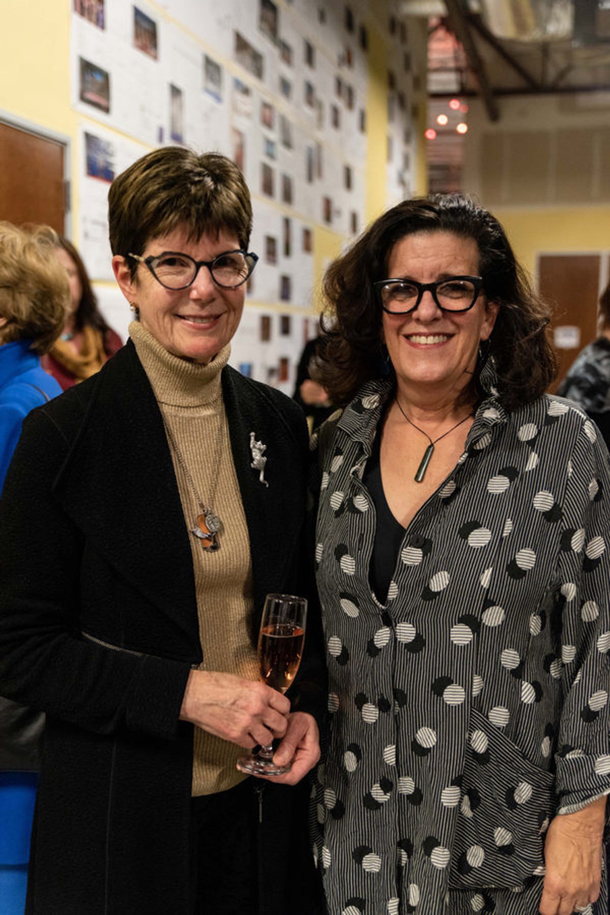 Supporter Cindi Sears and Playwright Laurel Ollstein at 