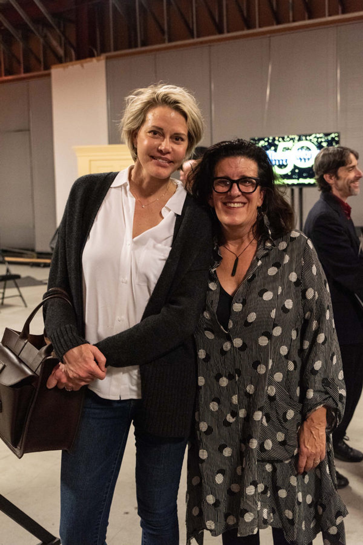 TheatreWorks Trustee Kristina Vetter and Playwright Laurel Ollstein at 