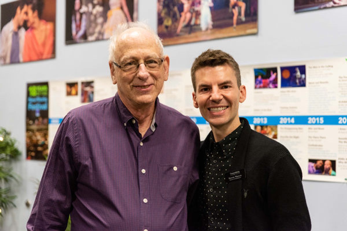 Phil Kurjan and TheatreWorks Director of Development Ronnie Plasters at 
