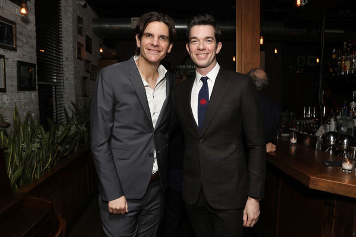 Alex Timbers and John Mulaney at 
