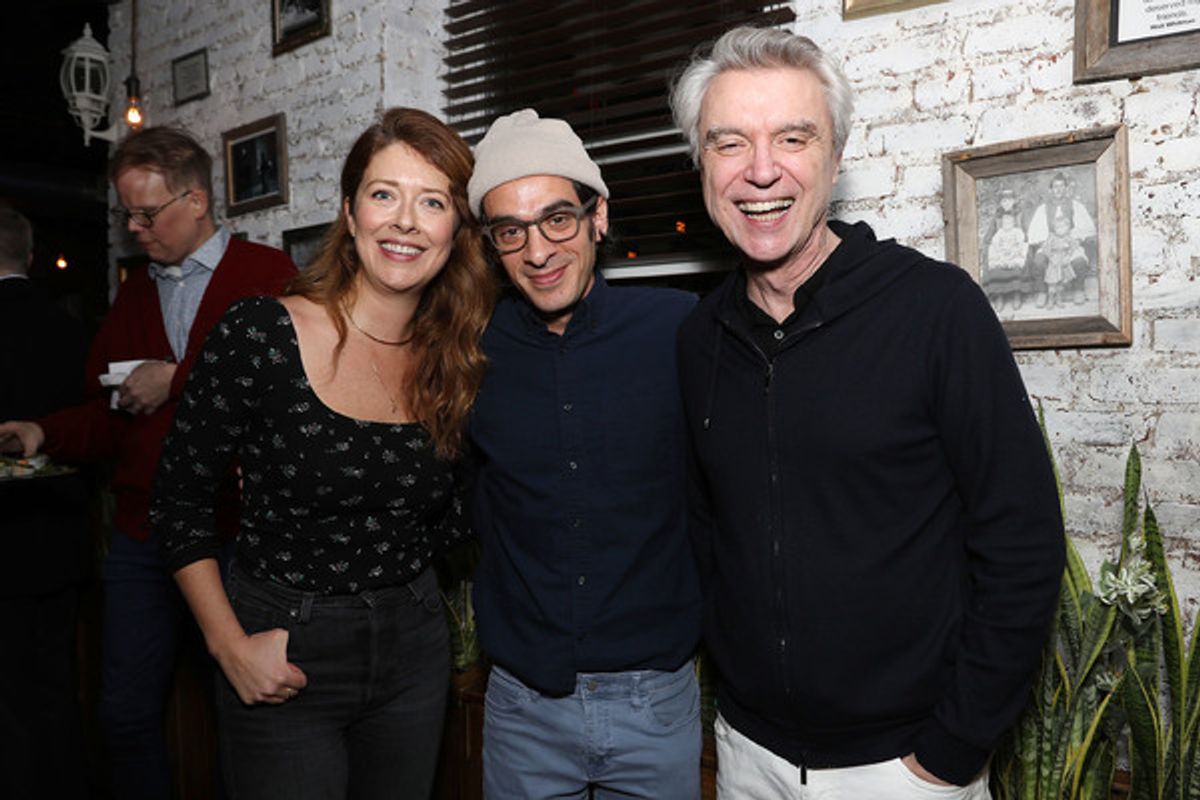 Nadia Quinn, Justin Levine and David Byrne at 
