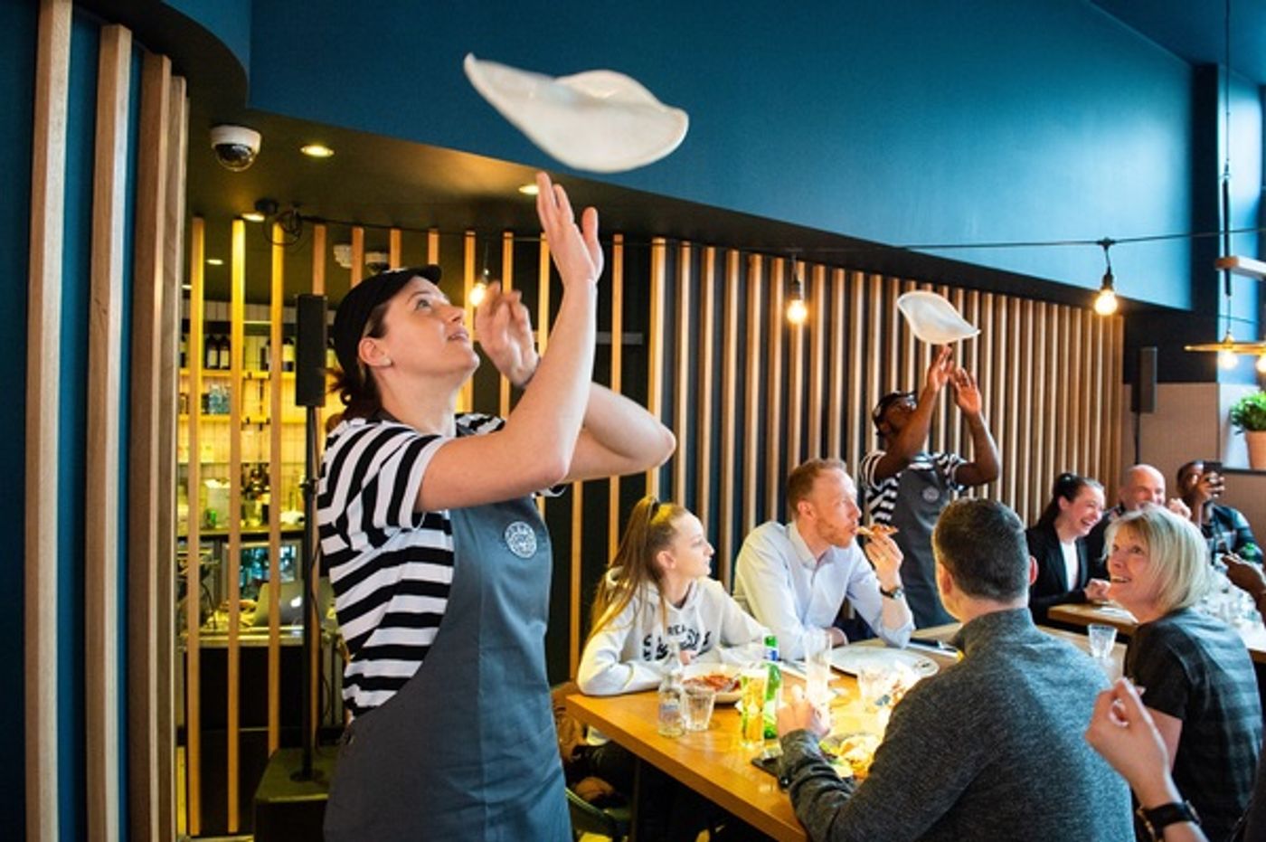Photo Flash: WAITRESS Cast Members Treat PizzaExpress Customers to Surprise Performance  Image