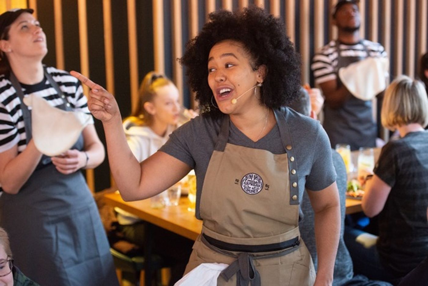 Photo Flash: WAITRESS Cast Members Treat PizzaExpress Customers to Surprise Performance  Image