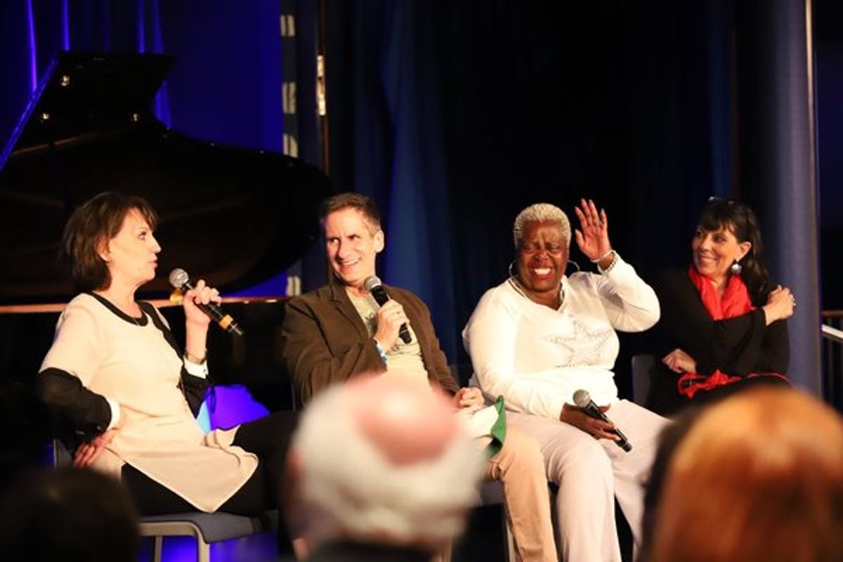 All the stars got together for one show where the PASSENGERS could ask questions! Apparently, Beth Leavel's answer was a knee slapper as per Lillias!
 at 