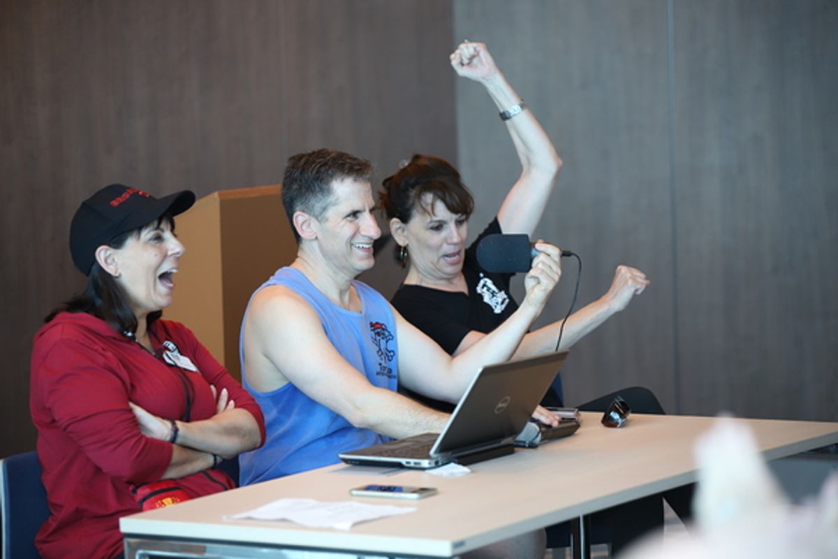 Seth and Christine Pedi hosted The Dueling Divas, their SiriusXM talk show with some help from Beth Leavel! at 