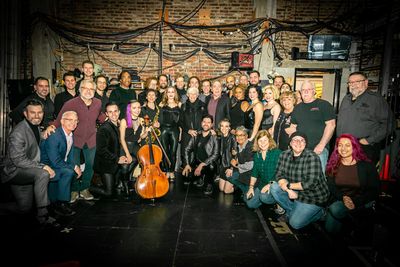 Andrew Lloyd Webber, Glenn Close, and the Company of UNMASKED Photo
