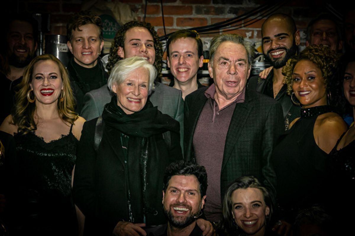 Andrew Lloyd Webber, Glenn Close, and the Company of UNMASKED at 