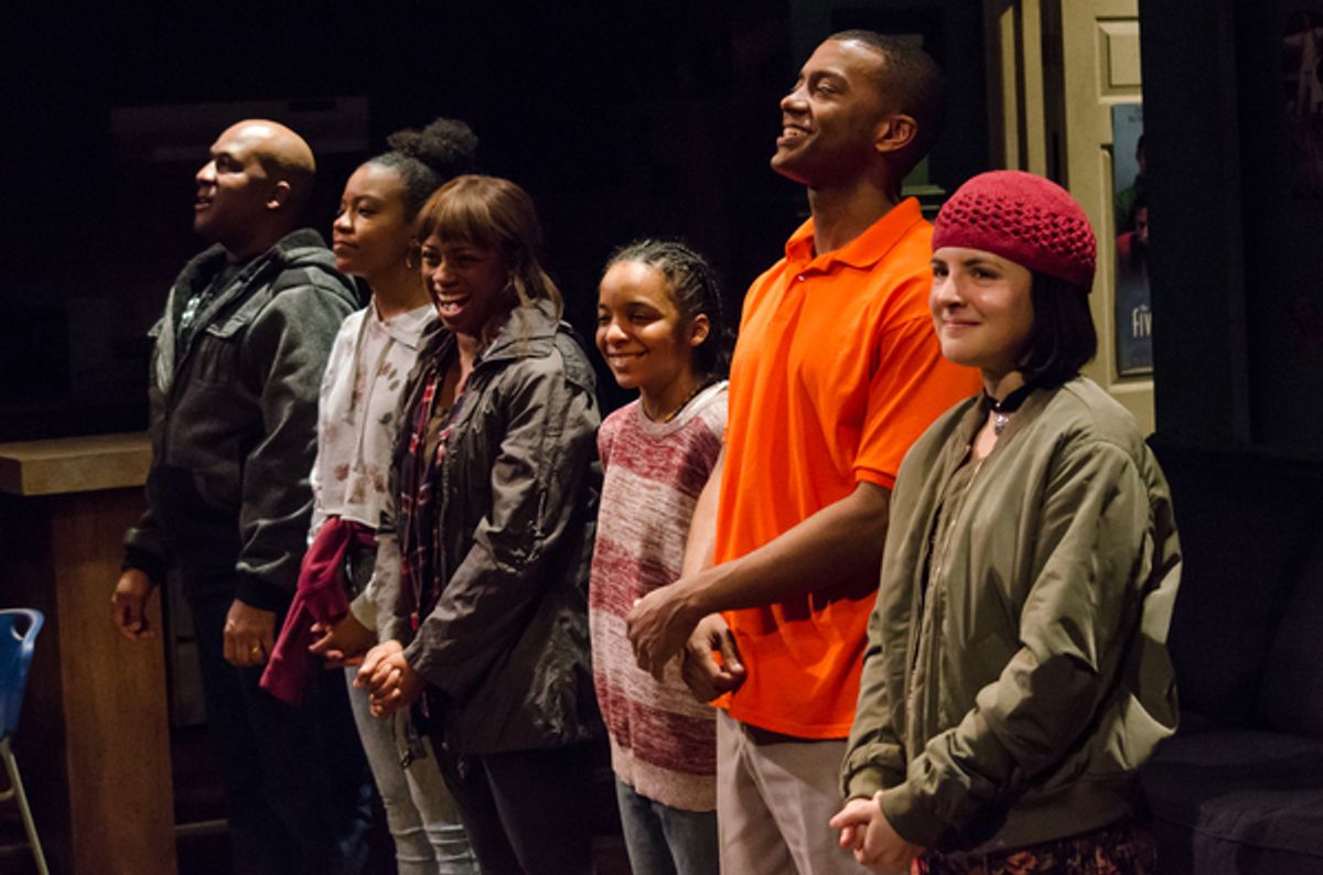 Raphael Peacock, Renika Williams, Montego Glover, Kara Young, Joshua Boone and Elise Kibler  at 