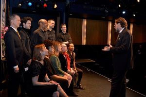 David Staller with Daniel Jenkins, Robbie Simpson, Tony D. Head, Mike Smith Rivera, A.J. Shively, Susanna Frazer, Celestine Rae, Kathy Gail Macgowan, Maryann Plunkett and Mirirai Sithole @ BroadwayWorld David Staller with Daniel Jenkins, Robbie Simpson, Tony D. Head, Mike Smith Rivera, A Photo