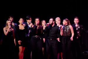 Broadway By The Year Chorus that includes-Christopher Brian, Pedro Copeti, Mara Fried Photo