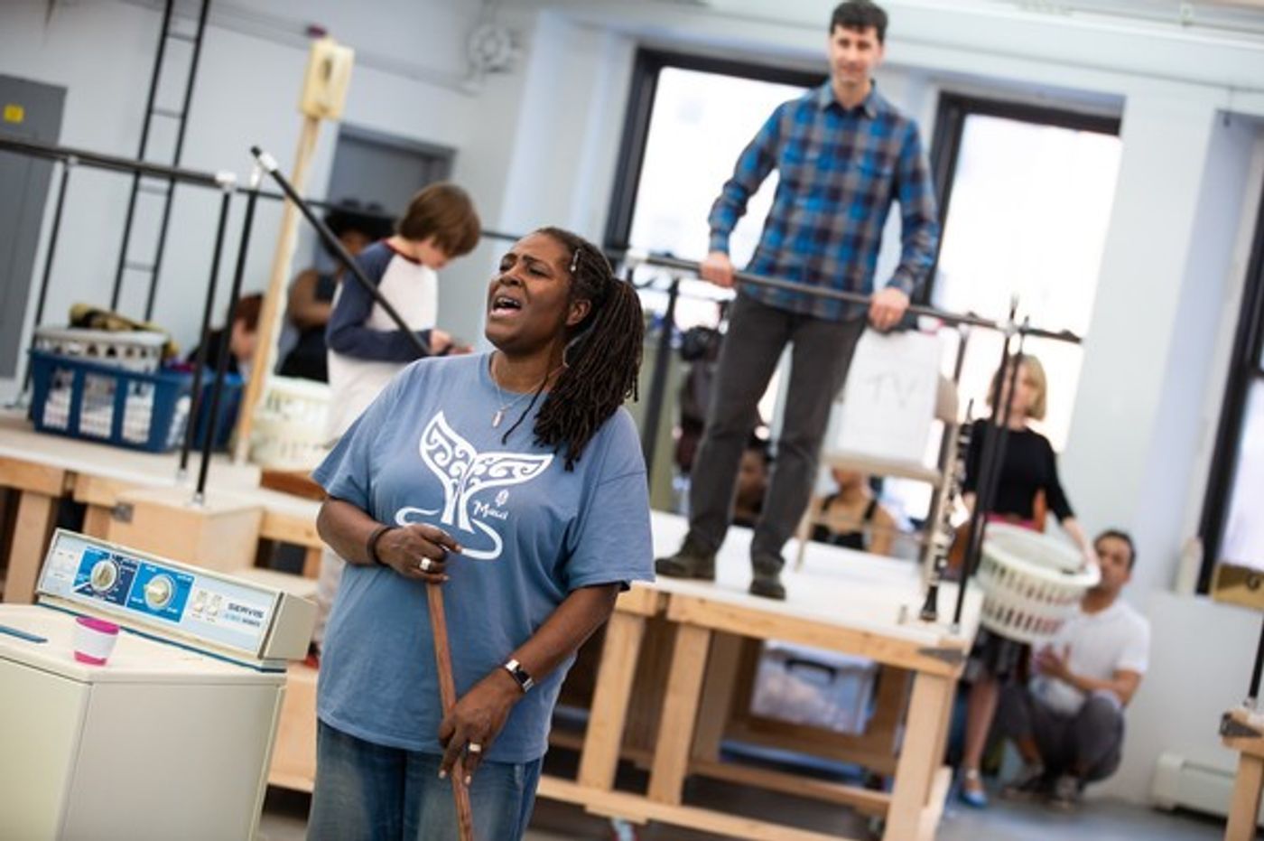 Photo Flash: Go Inside Rehearsal for CAROLINE, OR CHANGE on Broadway, Starring Sharon D. Clarke, Caissie Levy, Chip Zien and More Photo Flash: Go Inside Rehearsal for CAROLINE, OR CHANGE on Broadway, Starring Sharon D. Clarke, Caissie Levy, Chip Zien and More Image
