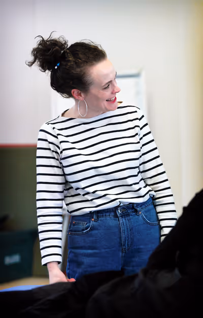 Director Jemima Levick in rehearsals for Maggie May Photo
