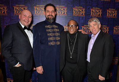 Adam Pearce, Joe Dixon, Choreographer Sean Cheesman and Composer Stephen Schwartz  Photo