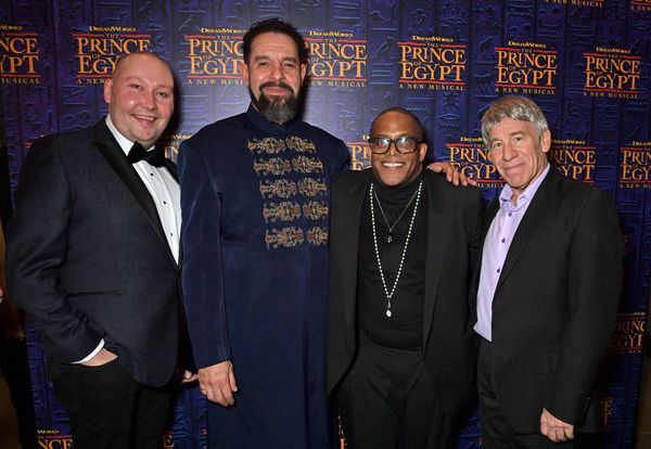 Adam Pearce, Joe Dixon, Choreographer Sean Cheesman and Composer Stephen Schwartz  Photo