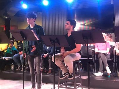 Stick & Stones Mason Risser (David), Darian Goulding (King Saul) Photo