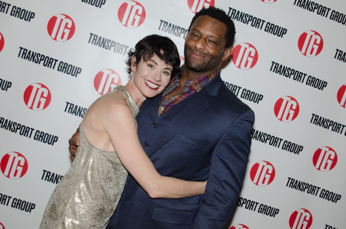 Beth Malone and David Aron Damane at 