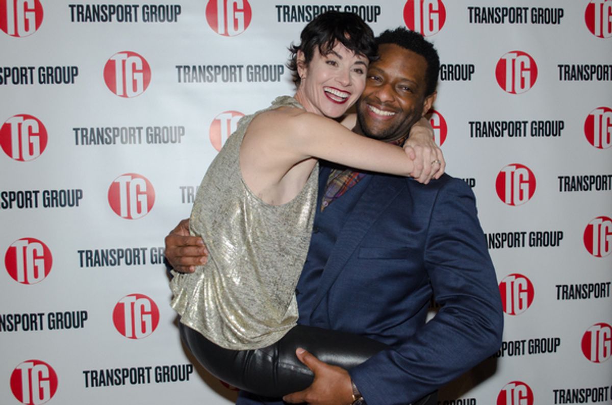 Beth Malone and David Aron Damane at 