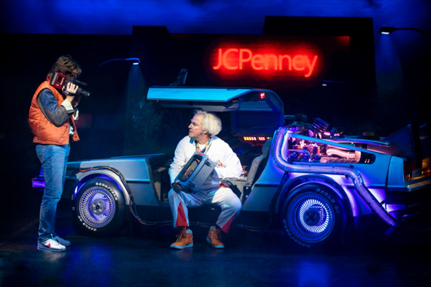 Photo Flash: First Look at Roger Bart, Olly Dobson, and the Cast of BACK TO THE FUTURE in Action!  Image