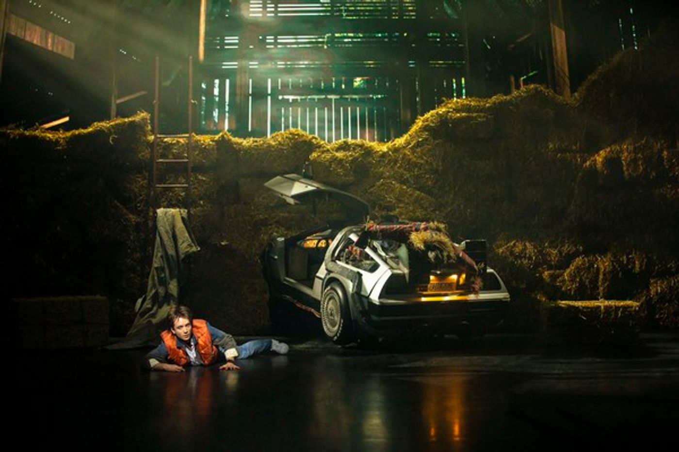 Photo Flash: First Look at Roger Bart, Olly Dobson, and the Cast of BACK TO THE FUTURE in Action!  Image