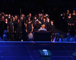 NEW YORK, NEW YORK - FEBRUARY 26:  The chior performs during Harper Lee's "To Kill A  Photo