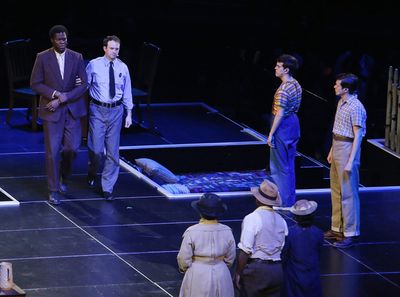 Kyle Scatliffe, Taylor Trensch, Nick Robinson and cast  Photo