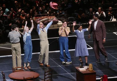 Nick Robinson, Nina Grollman, Ed Harris, Taylor Trensch, Lisa Gay Hamilton and Kyle S Photo