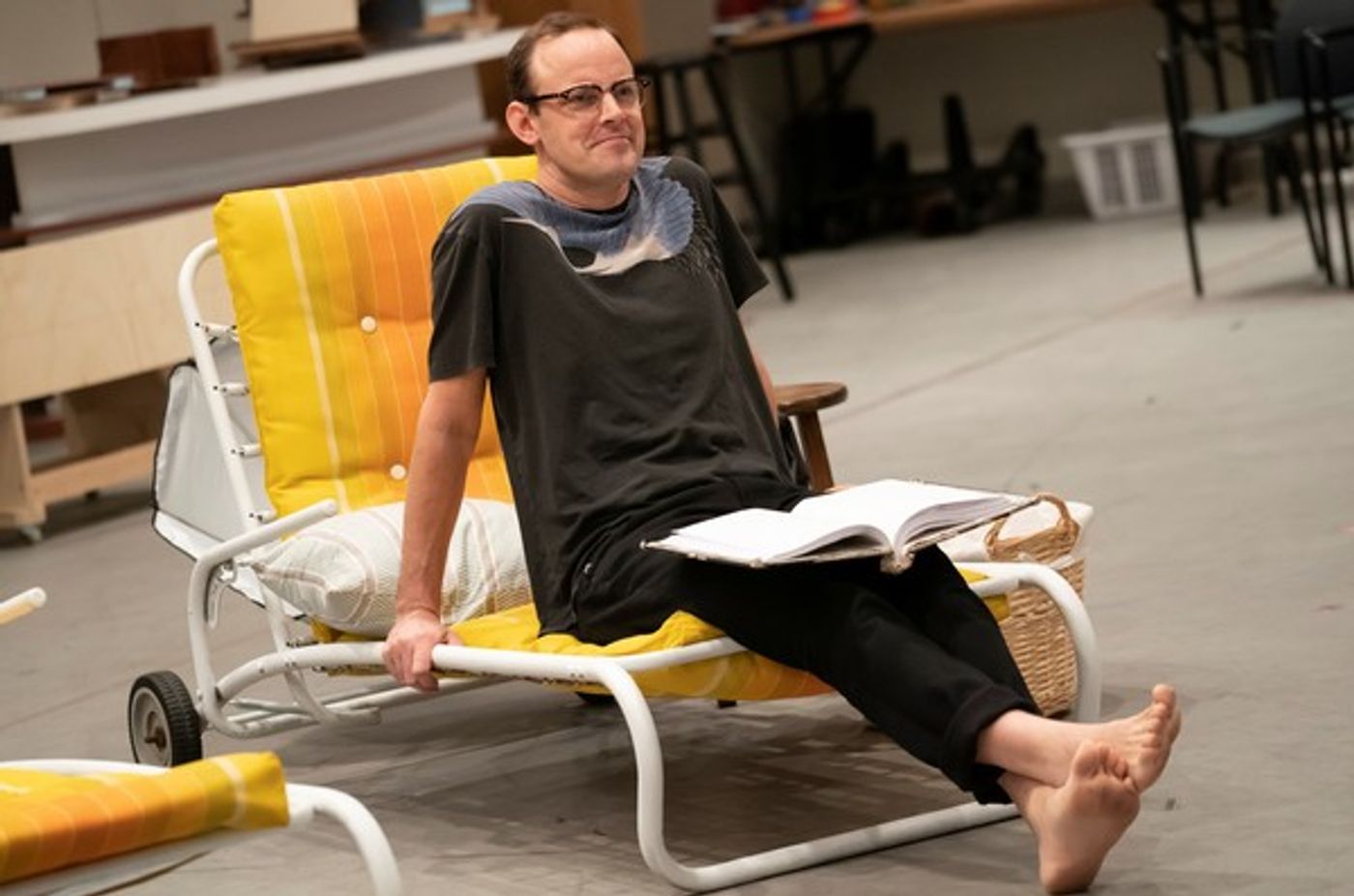 Photo Flash: Go Inside Rehearsals for FLYING OVER SUNSET with Carmen Cusack, Tony Yazbeck, Harry Hadden-Paton & More  Image