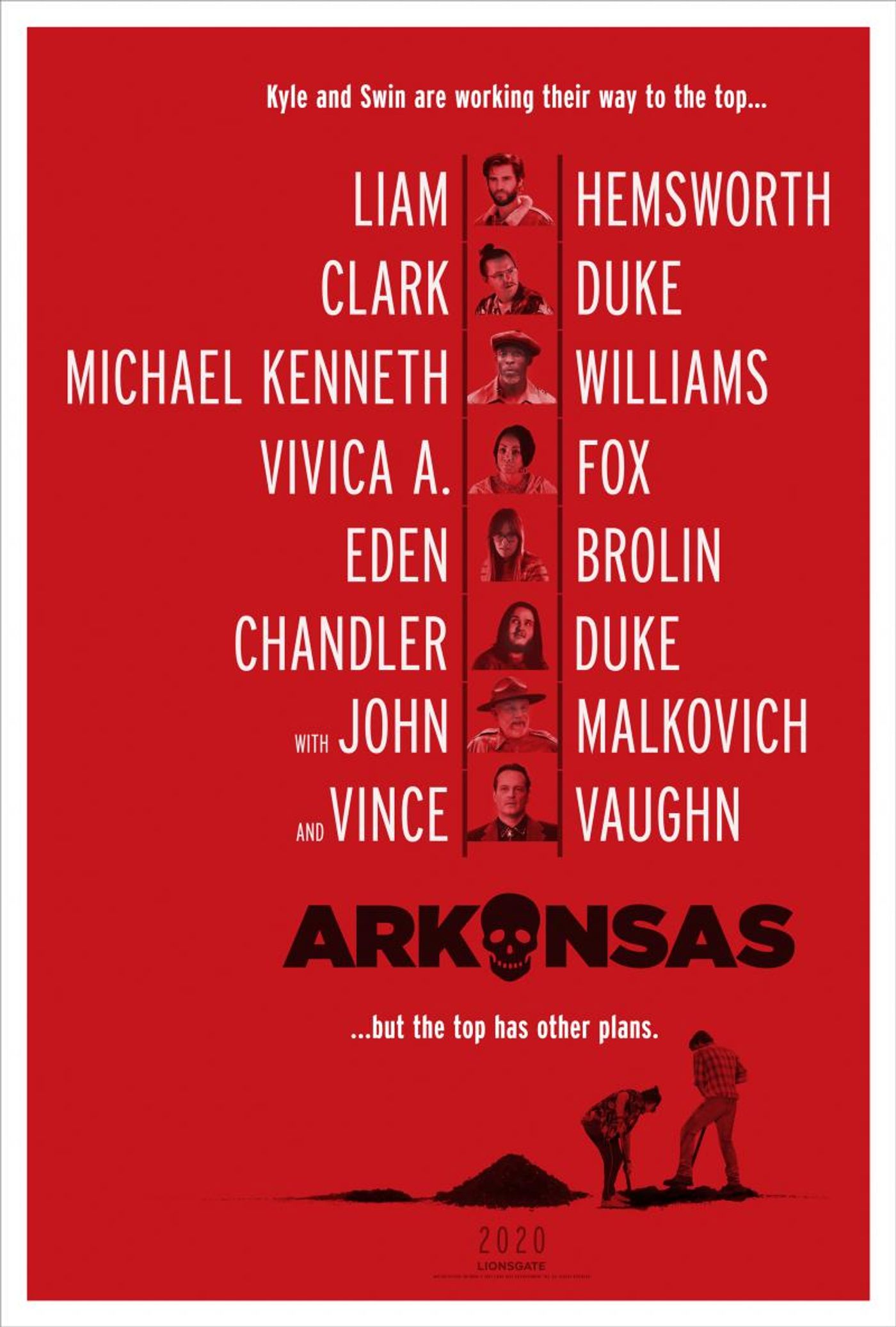 See the Official Teaser Poster for ARKANSAS Starring Liam Hemsworth, Clark Duke, & More!  Image