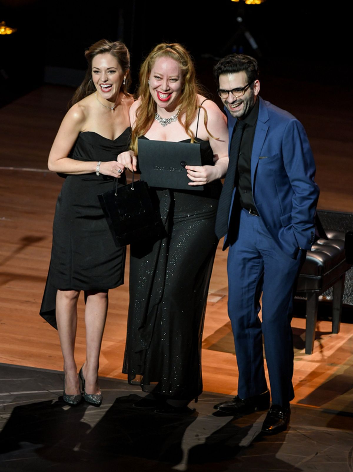 Laura Osnes, Jennifer Ashley Tepper, and Joe Iconis at 