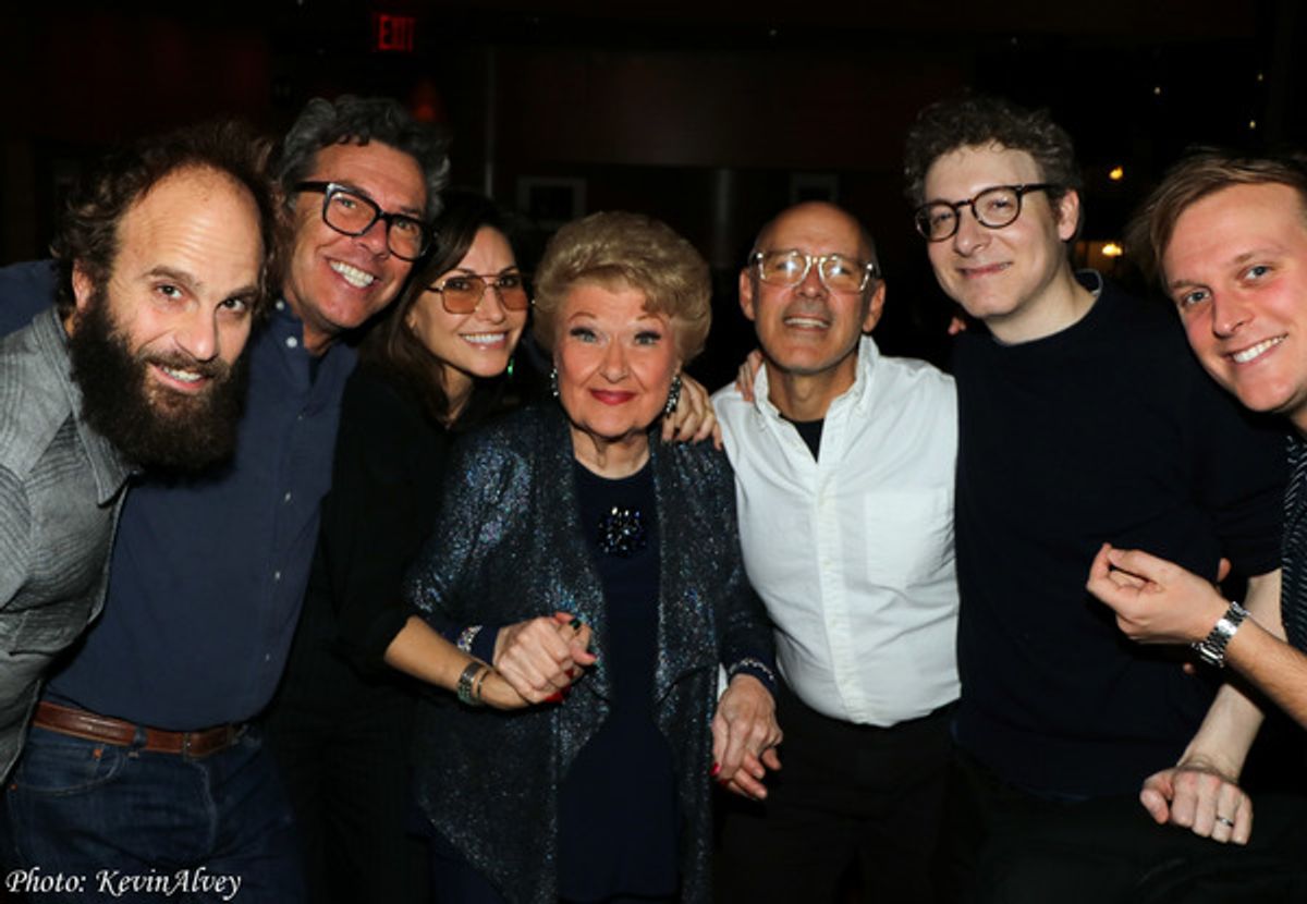 Gina Gershon, Marilyn Maye, David Kuhn at 