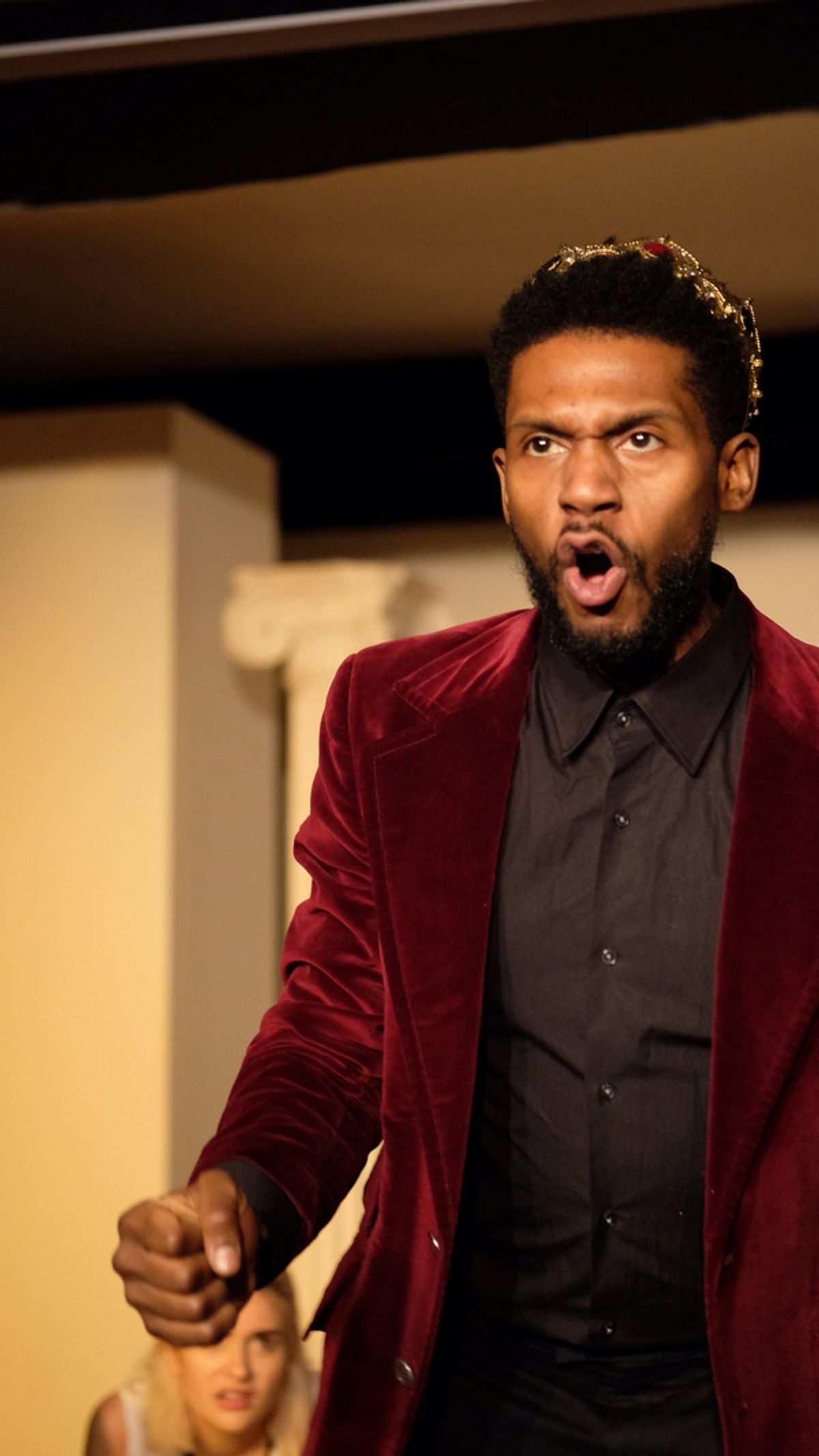 DeAngelo Kearns as Oedipus       Oedipus Tyrannus at the Hellenic Cultural Center in Astoria, Queens on February 29th at 7pm at 