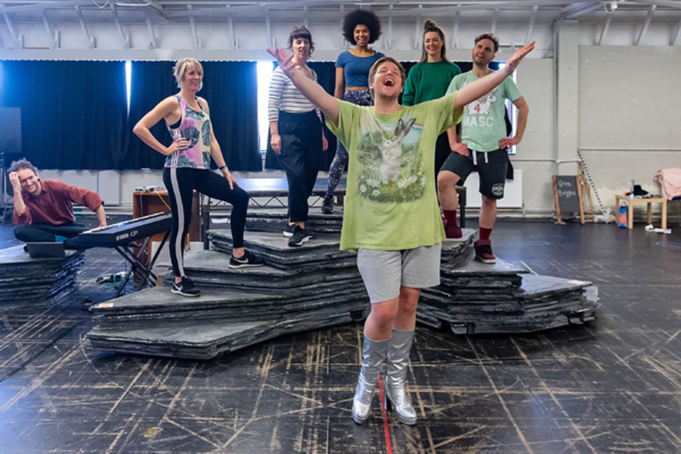 Photo Flash: Inside Rehearsal For MILKY PEAKS at Theatr Clwyd  Image