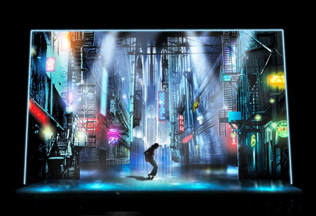 MJ scenic design sketch by Derek McLane at 