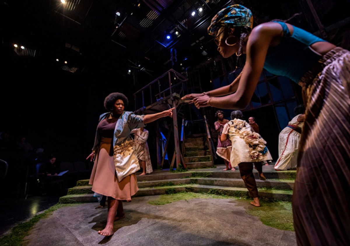 Aurelia Williams and Jazmine Stewart (front). Citrus Cast (back) at 