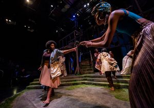 Aurelia Williams and Jazmine Stewart (front). Citrus Cast (back) Photo