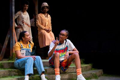 Samantha West and Jazmine Stewart (front). Nemuna Ceesay and Stella Asa (back) Photo