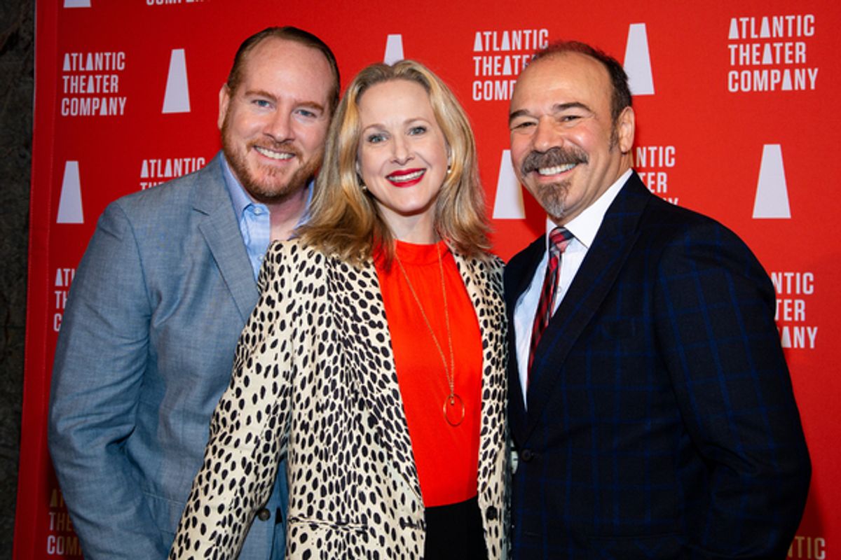 Darren Goldstein, Katie Finneran, Danny Burstein at 