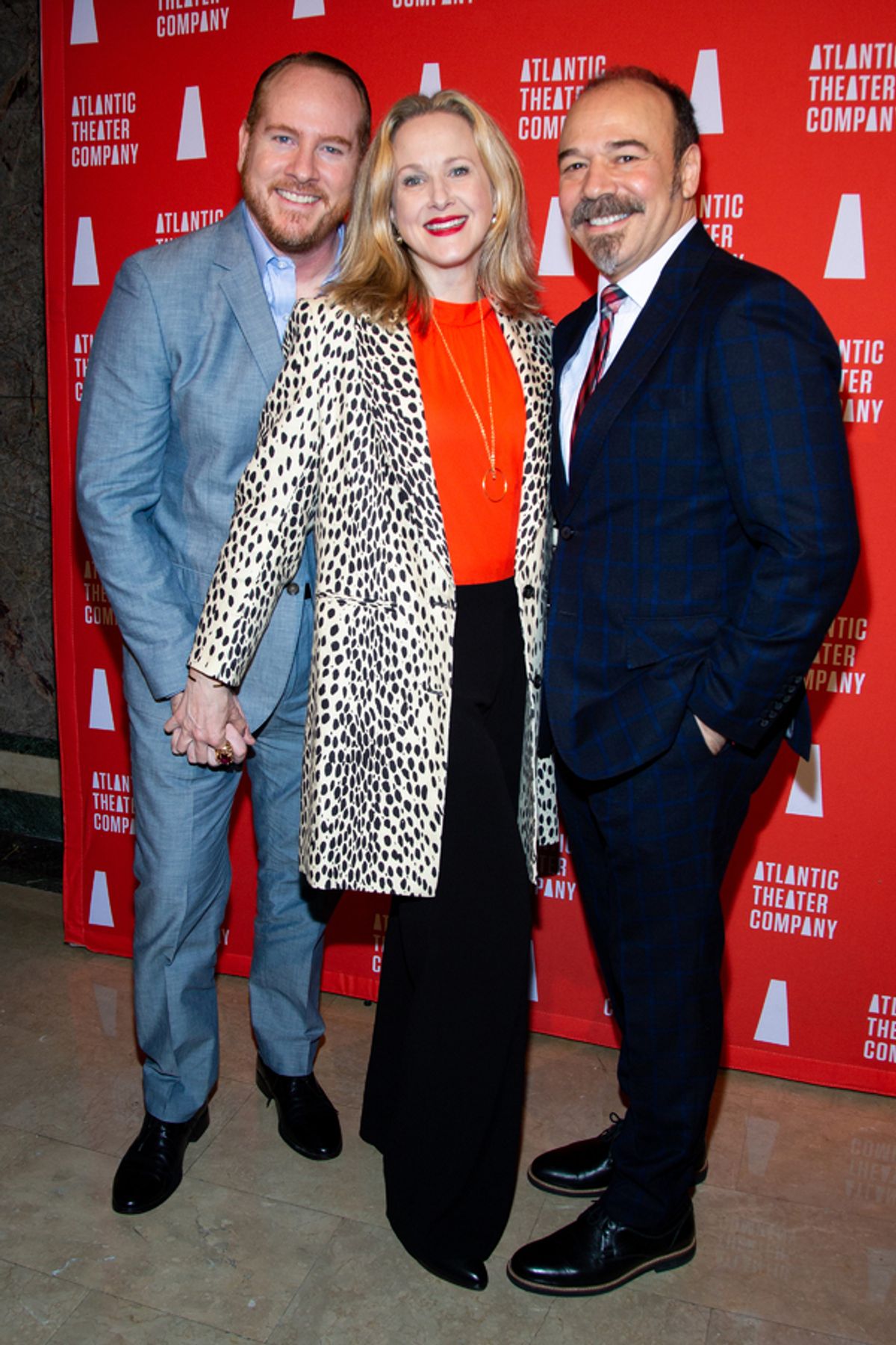 Darren Goldstein, Katie Finneran, Danny Burstein at 