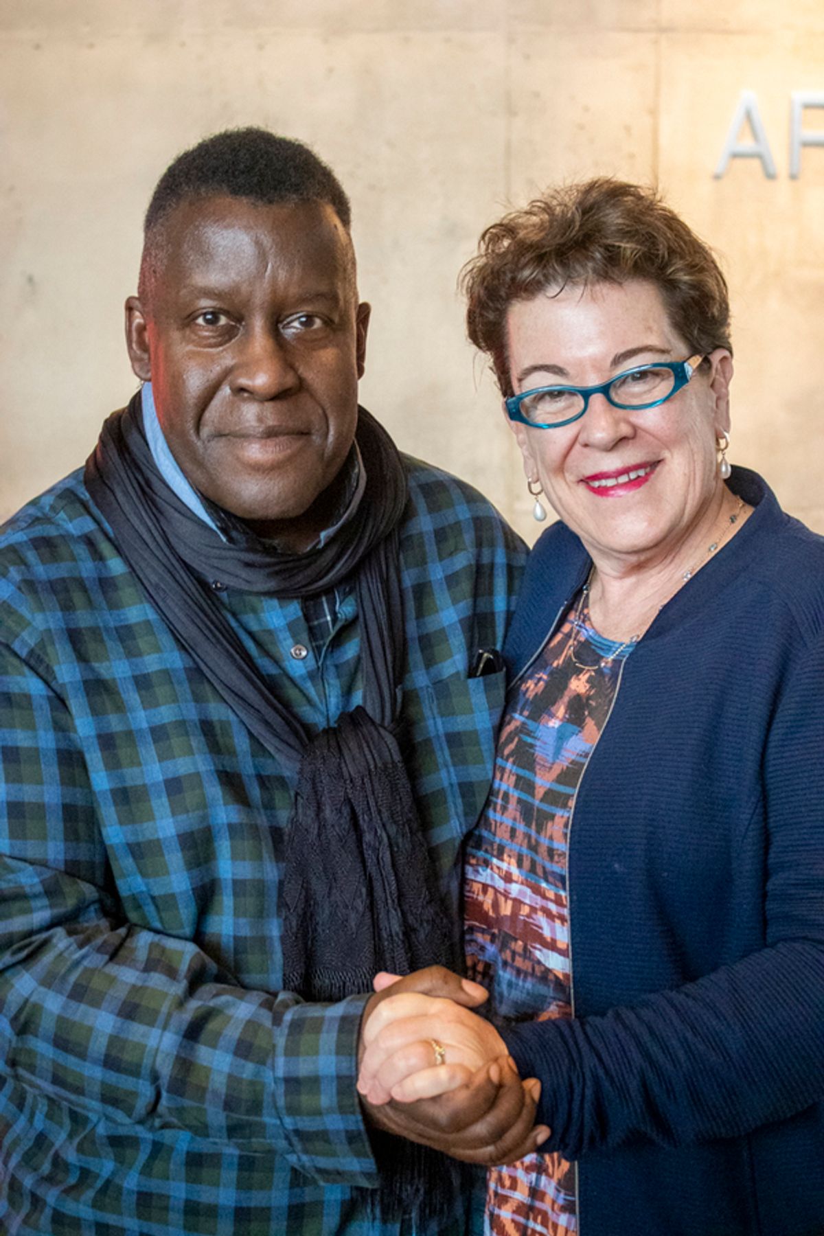 Director Tazewell Thompson and artistic director Molly Smith at 