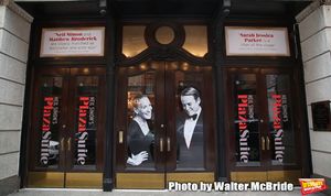 Theatre Marquee for the Neil Simon Play “Plaza Suite” starring Matthew Broderick  Photo