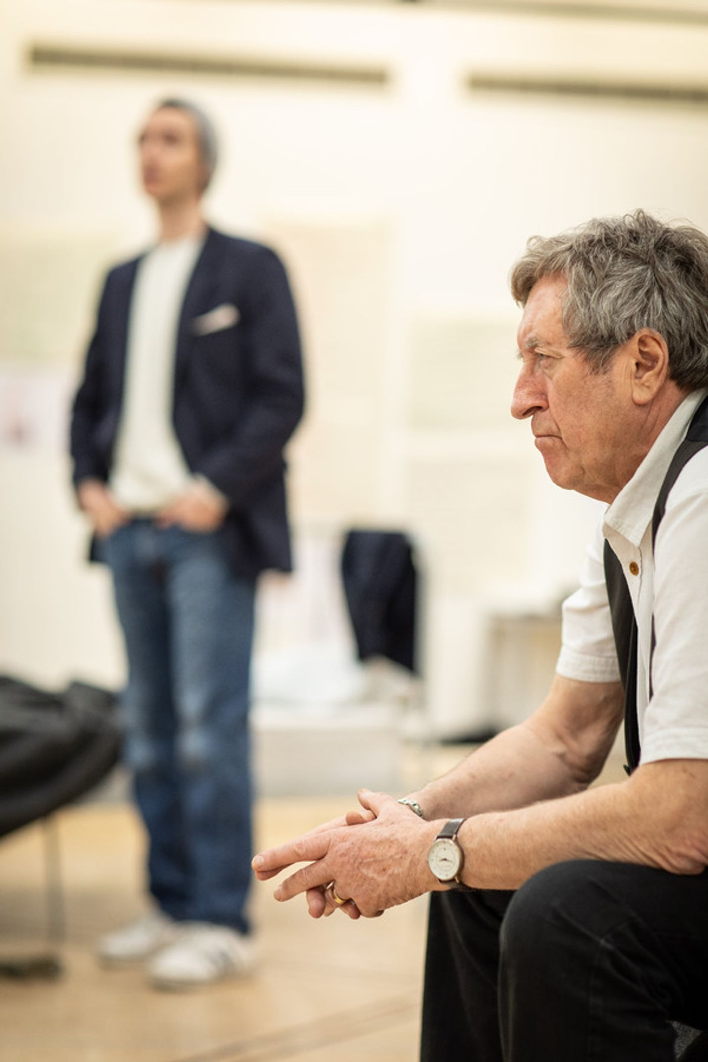 Photo Flash: Inside Rehearsal For THE DUMB WAITER at Hampstead Theatre  Image