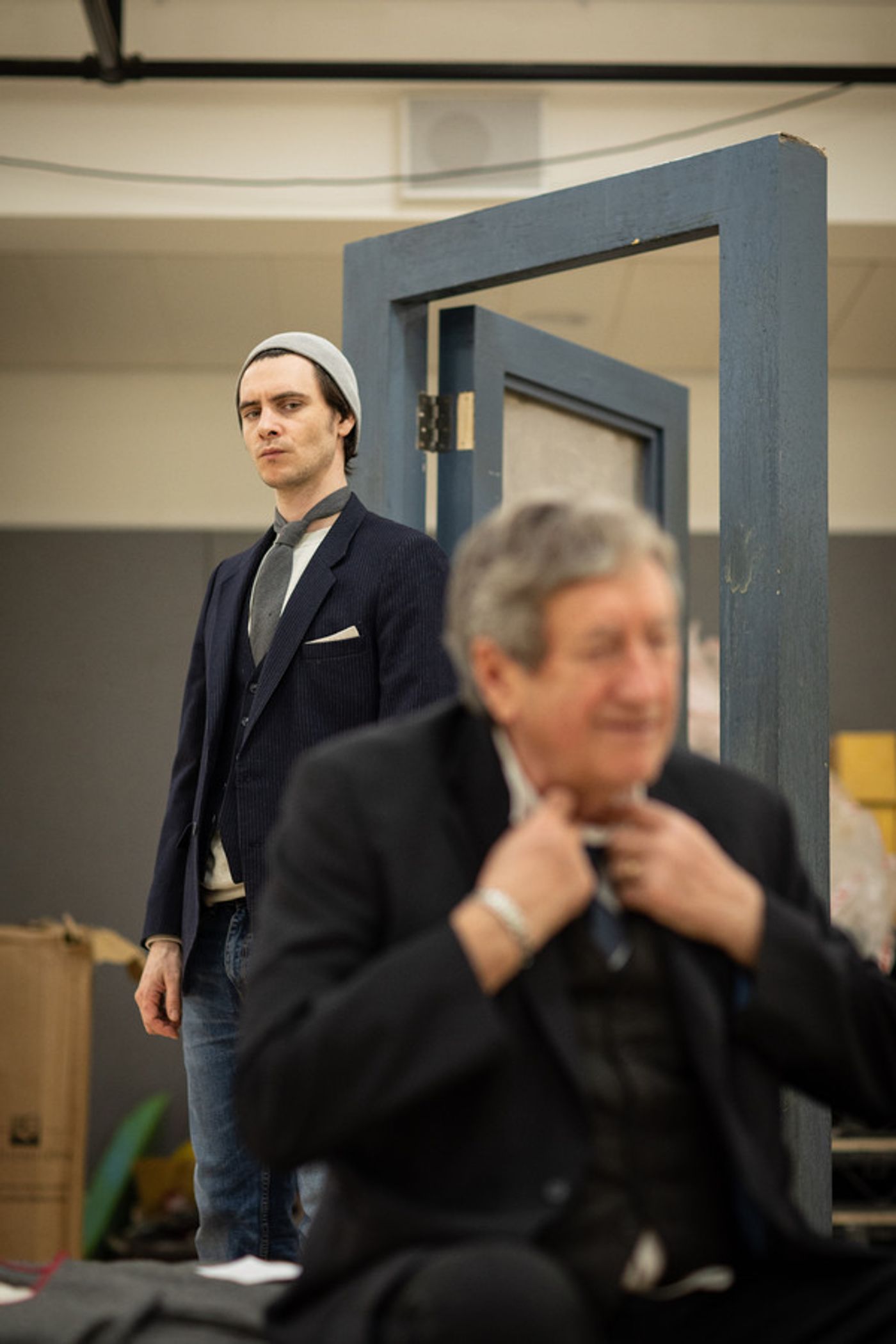 Photo Flash: Inside Rehearsal For THE DUMB WAITER at Hampstead Theatre  Image