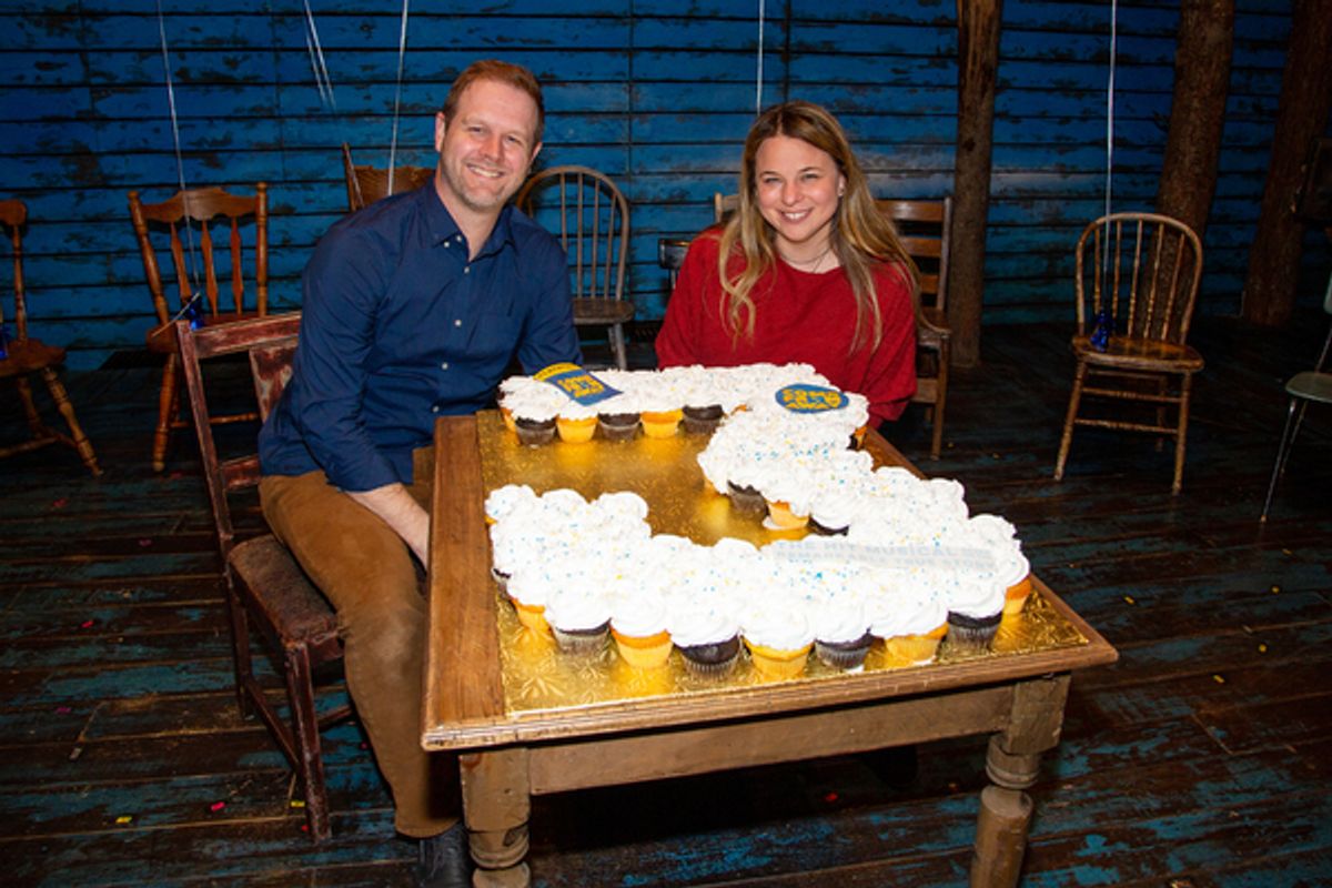 David Hein and Irene Sankoff with cupcakes from Sugarush Bakery and Cupcake Bar at 