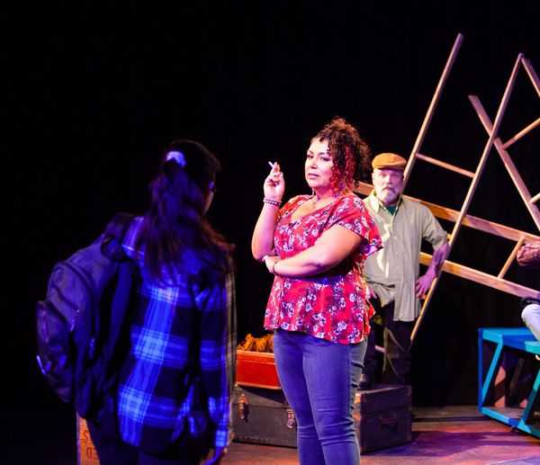 Nicole Paloma Sarro and Roger Lemelin in MISS YOU LIKE HELL at The Wilbury Theatre Gr Photo