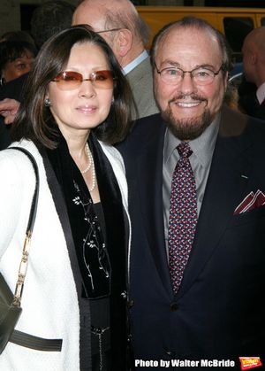 James Lipton & wife arriving for the Opening Night Performance of LOVEMUSIK at the Bi Photo